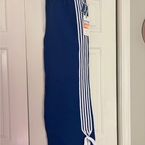Royal Blue Joggers with White Stripes